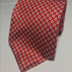 Lauren Ralph Lauren red and blue tie hand finished